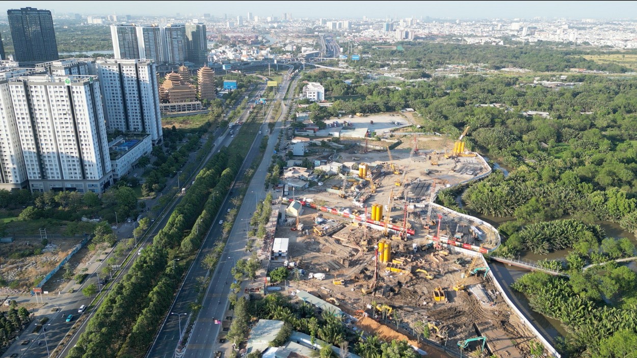 Tiến độ xây dựng căn hộ Eaton Park Gamuda Land tháng 02/2024