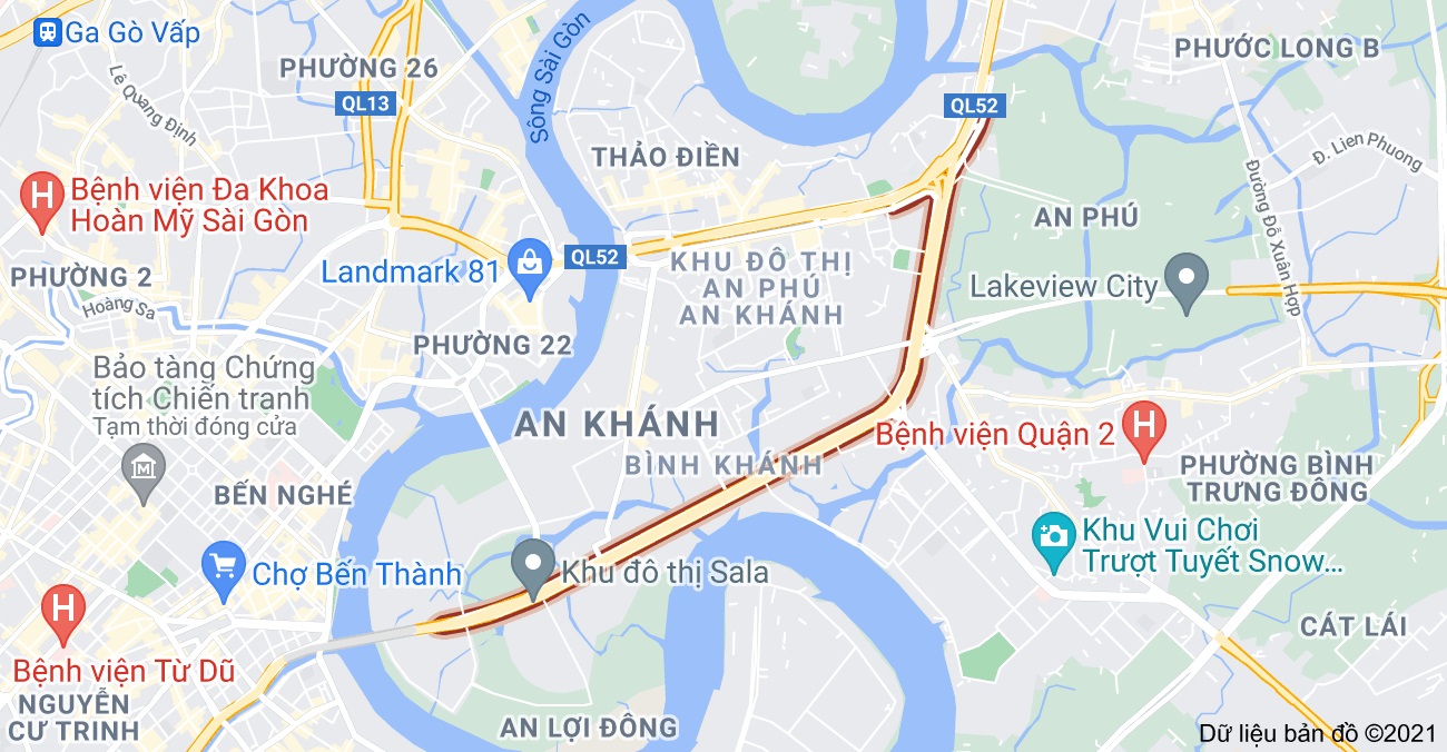 Đường Mai Chí Thọ được đánh giá là một trong những cung đường huyết mạch và quan trọng nhất tại Thành phố Hồ Chí Minh
